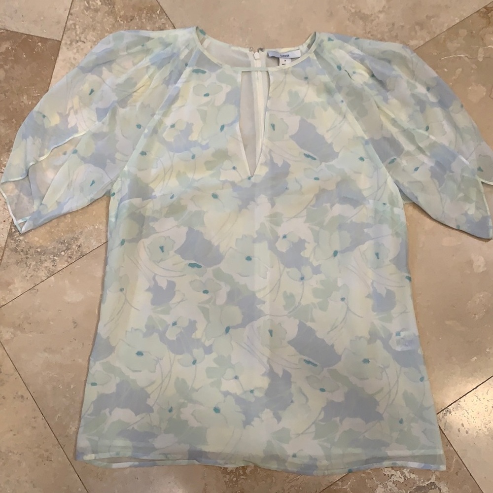 Light floral blouse